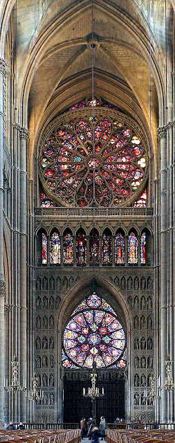 Catedral Notre Dame de Reims, vista interior da nave central