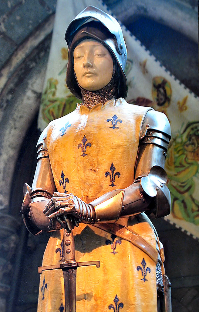 Santa Joana d'Arc, imagem na catedral de Reims