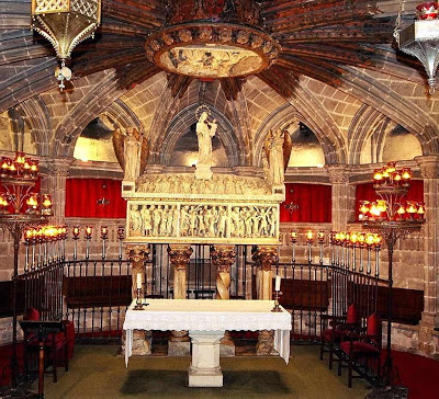 Cripta da catedral de Barcelona