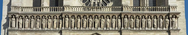 Galeria dos Reis, restaurada em Notre Dame de Paris